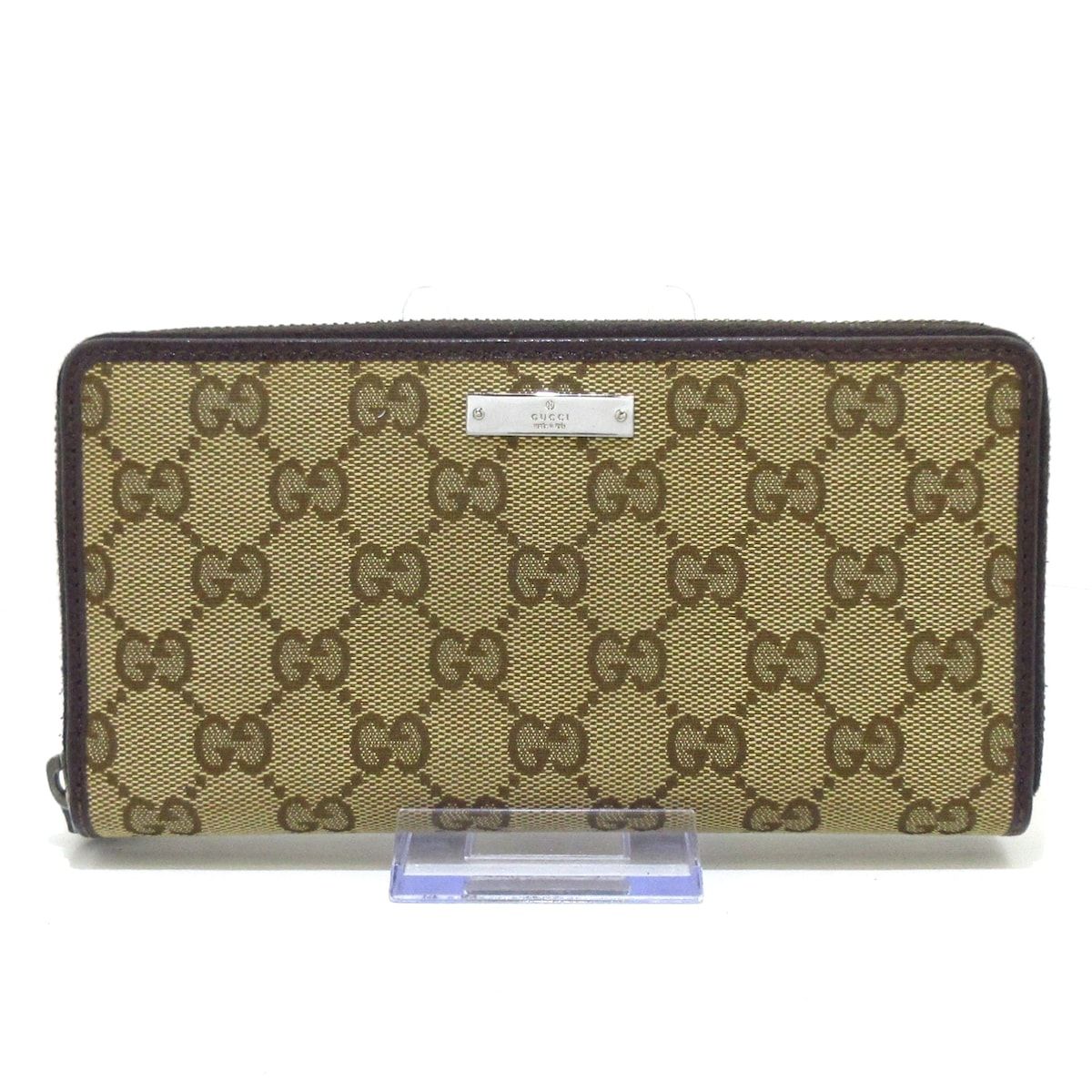 GUCCI 長財布　ベージュ　ブラウン グッチ 長財布 GUCCI 308012 KQWFG 9643 ベージュ エボニー