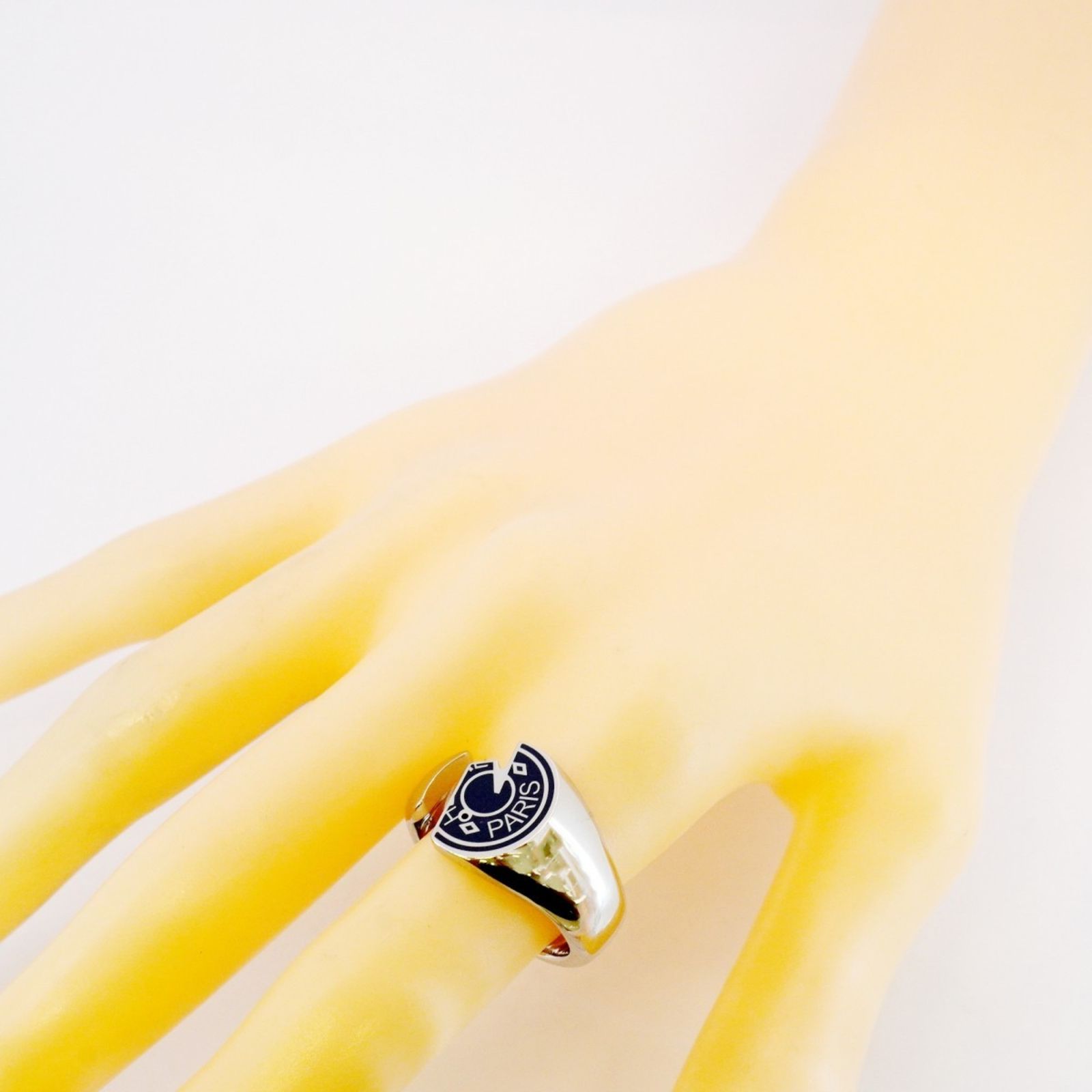 HERMES カルーゼル シルバーリング 黒 20 HERMES カルーゼル シルバーリング 黒 20 リング 《カルーゼル