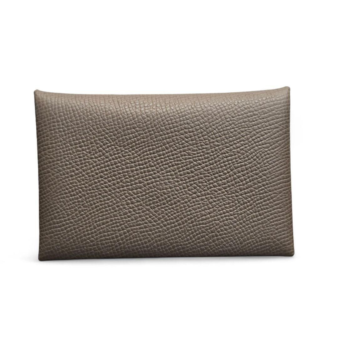 エルメス HERMES カルヴィ デュオ ヴォー・エプソン エトゥープ W刻印