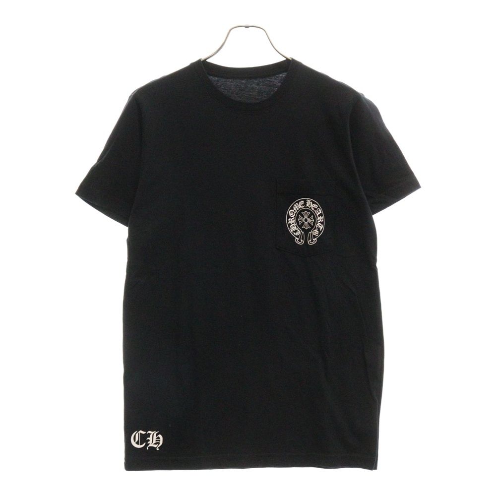 CHROME HEARTS (クロムハーツ) Los Angeles Horseshoe Tee クロムハーツ ホースシューTシャツ 半袖カットソー  ポケT プリント ロサンゼルス限定ブラック - メルカリ