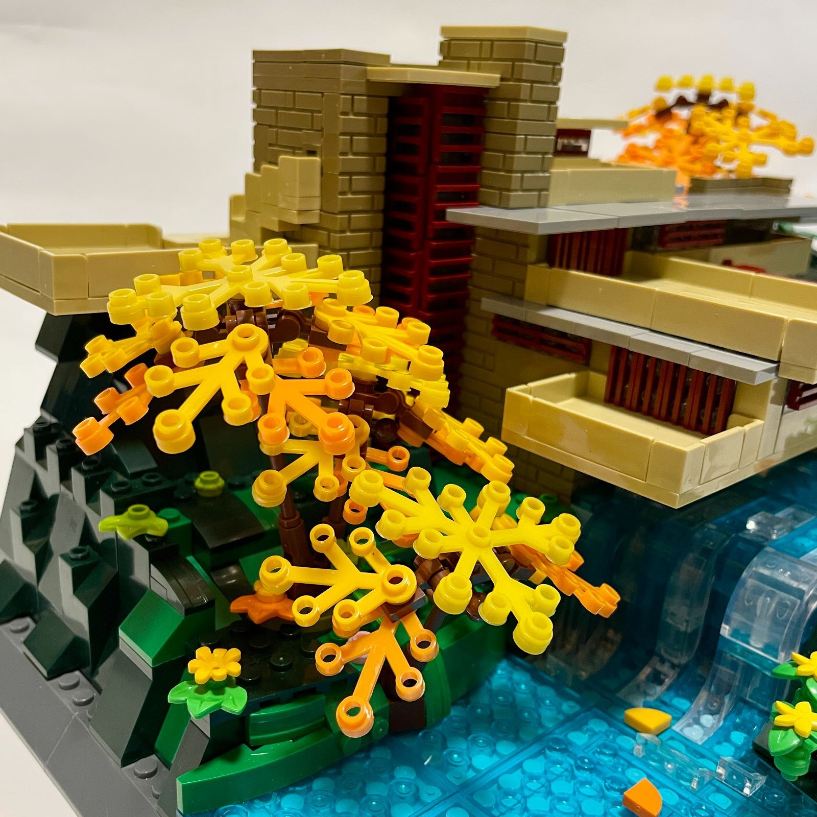 建築ブロック【落水荘】 フランク・ロイド・ライト Fallingwater 