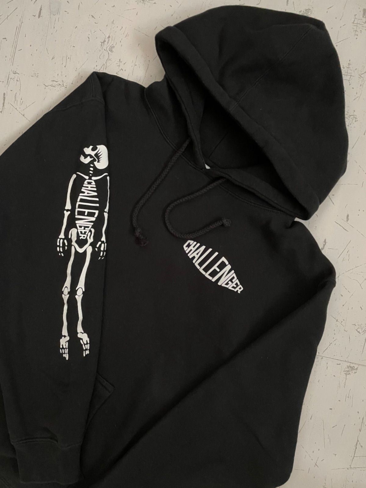 ★Mサイズ★ チャレンジャー CHALLENGER 長瀬 10周年限定 SKULL プルオーバー パーカー フーディー hoodie 10TH  SKULL LOGO HOODIE