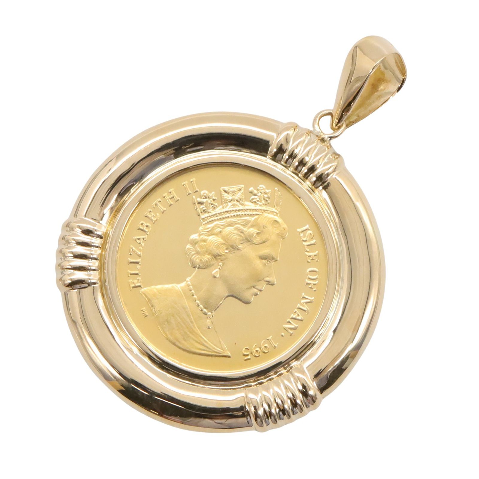 ジュエリー コイン トップ ペンダントトップ 18金 コイン ペンダントトップ ネックレストップ 18K コイントップ XL