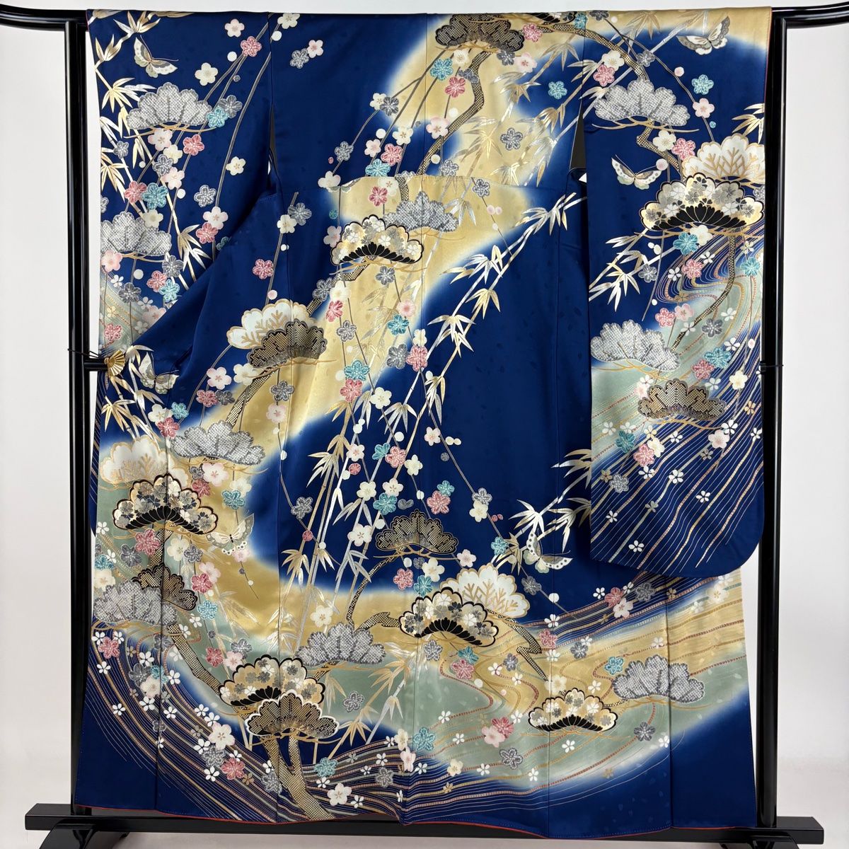 美品　鶴　松竹梅　量し染め　虹色　逸品　金銀彩　フルセット　振袖　振り袖 ナナイロキモノWEBショップ / 振袖