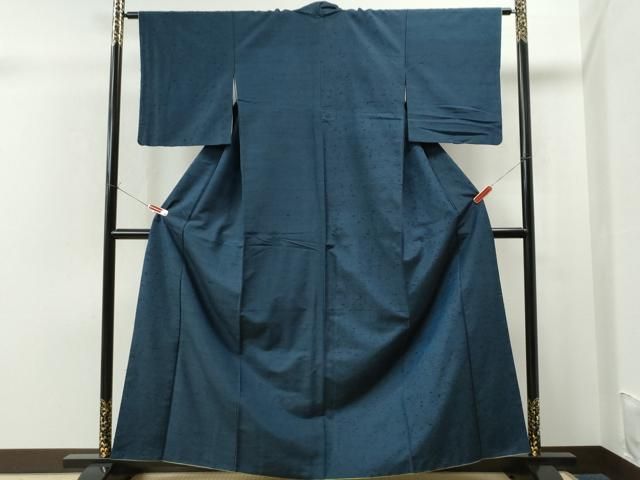 平和屋着物■髭紬　色無地　留紺色　正絹　逸品　CAAQ3077yc 平和屋着物□髭紬 色無地 留紺色 正絹 逸品 CAAQ3077yc - メルカリ