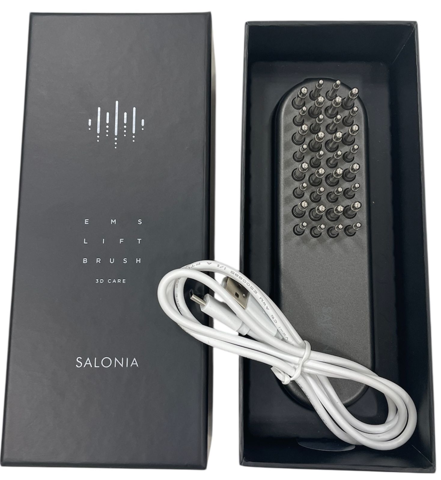 管理番号-P SALONIA サロニア SAL24305BK EMSリフトブラシ 3Dケア 現状品