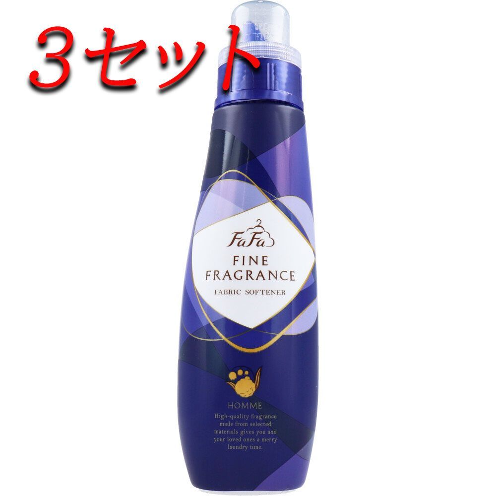 3セット】 ファーファ ファインフレグランス オム 柔軟剤 本体 600mL 【pto】 - メルカリ