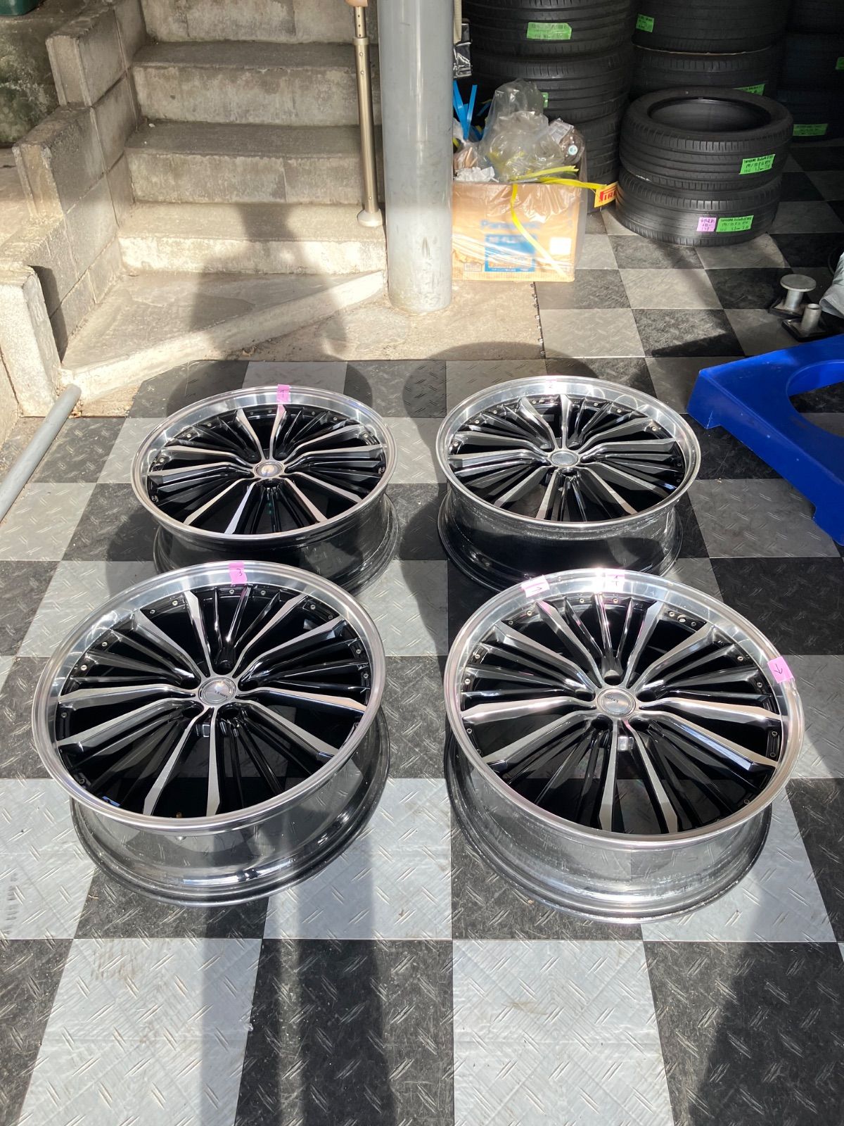 み ルイス RB10 22インチ 実測＋38 8.5J PCD114.3 5穴 4本セット