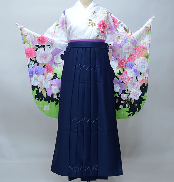 女児袴フルセット ジュニア用へ直し 135～150cm 袴変更可 NO39612-2