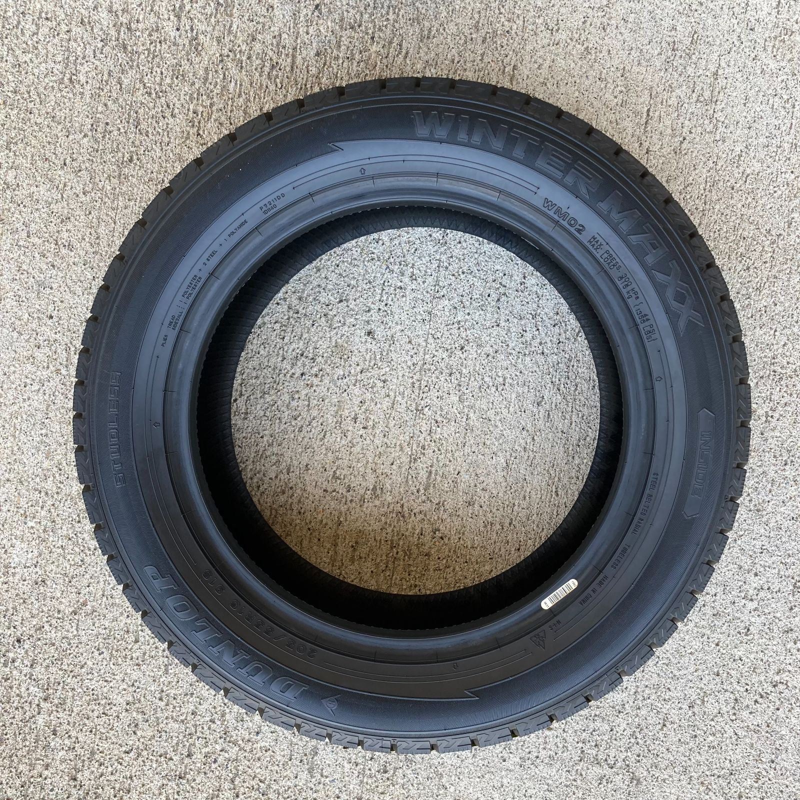 保管袋付き】新品 スタッドレス 1本 205/55R16 ダンロップ ウィンターマックス WM02 2021年 205/55/16 205-55-16  205 55 16 KT0005-4 - メルカリ