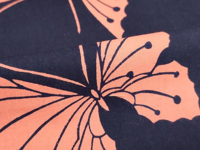 平和屋着物∴夏物 浴衣 舞蝶文 綿 逸品 DAAV0472cd - メルカリ 