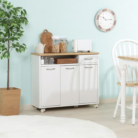 コンパクト キッチンカウンター ホワイト 幅80cm 食器棚 キッチン収納 キッチンボード キッチンワゴン