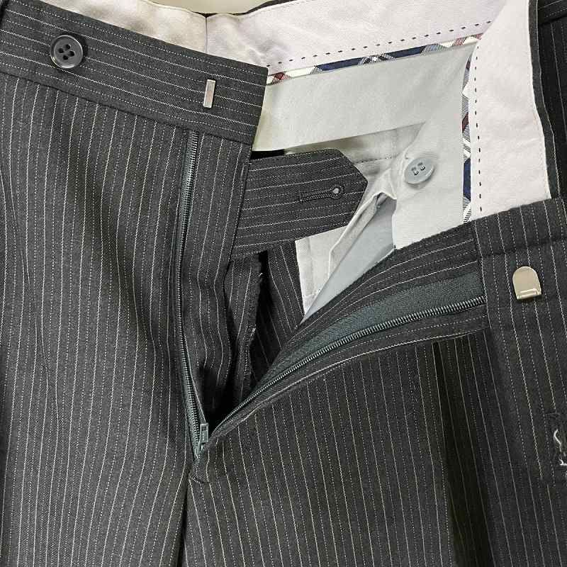 ニューヨーカー　シルク　ウール　NEWYORKER　パンツスーツ　ストライプ 撥水】PREMIUM CLOTH ストライプ スーツ(11023102-2024
