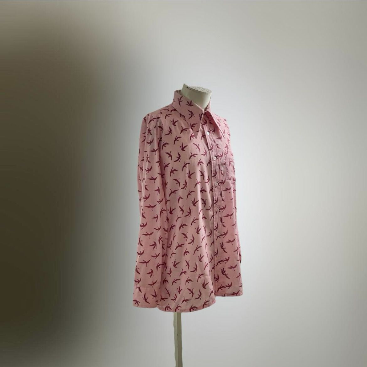 ヨーロッパ 70s ヴィンテージ シャツ ピンク ユーロ トップス ビンテージ