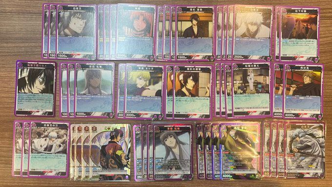 ユニオンアリーナ 銀魂 白夜叉 デッキ パラレル込 白夜叉＆高杉晋助デッキ(紫銀魂)のデッキリストと回し方