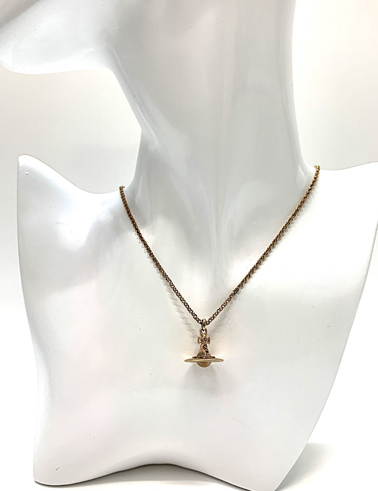 Vivienne Westwood ヴィヴィアンウエストウッド ネックレス PETITE ORB 63020098 レディース 立体オーブ 46ｃｍ 6.7ｇ