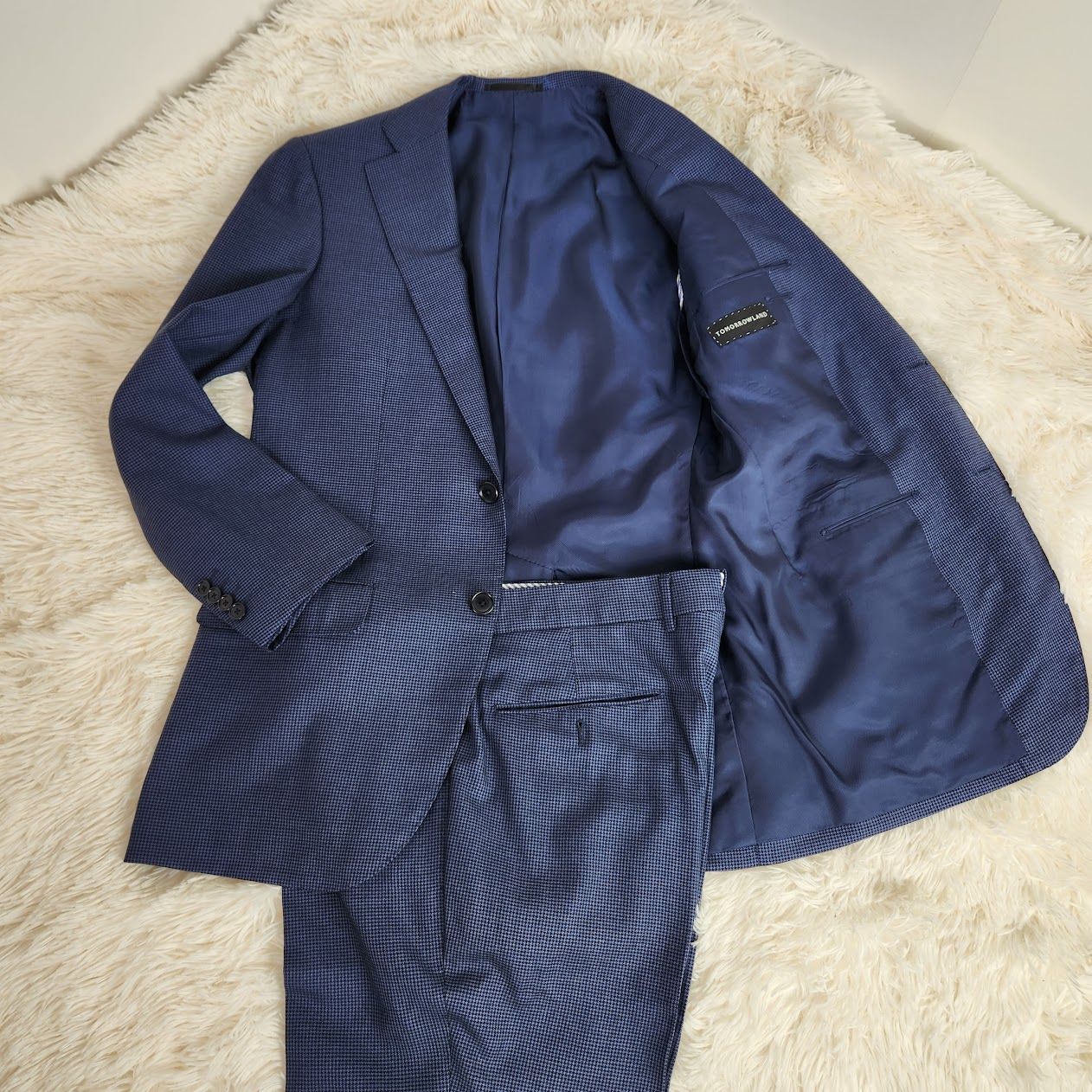 トゥモローランド トラバルドトーニャ シルク混 スーツ 48