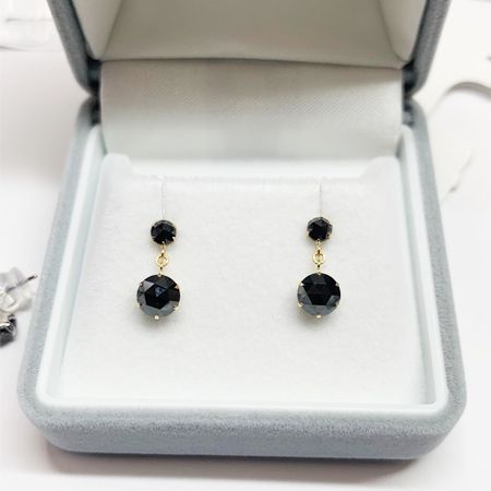 K18ブラックダイヤモンドピアス(ブラタイプ)1.20ct - メルカリ