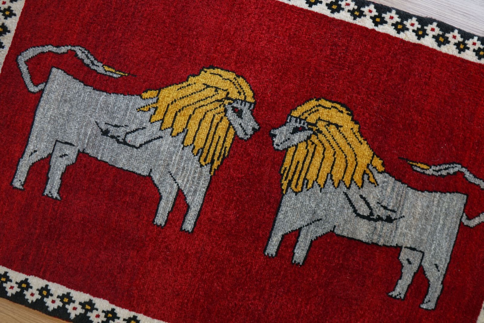 108x65cm 手織り ペルシャ絨毯　カシュカイ族 楽天市場】【15%OFFクーポン対象品】オールドエリアラグ