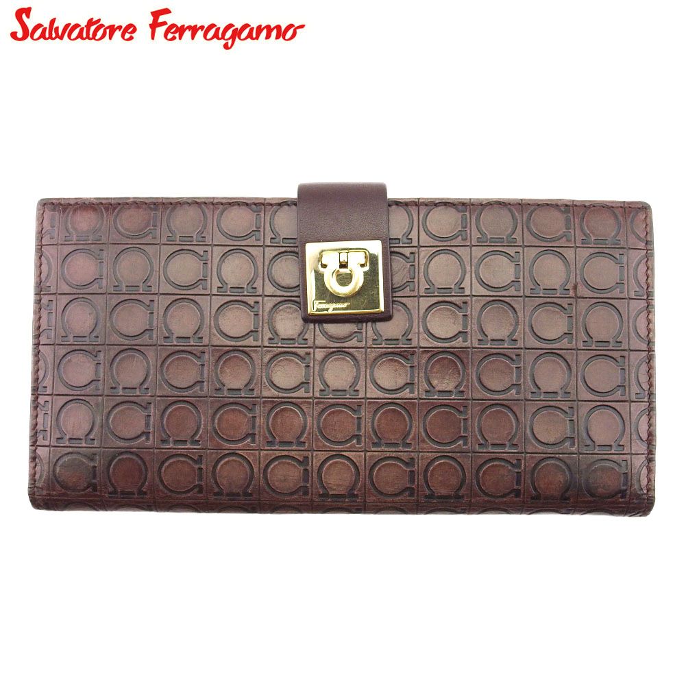 Salvatore Ferragamo 長財布 ブラウン (堀江店)