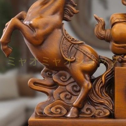 今がお得！ 馬 うま 置物 ブラウン 茶 オブジェ 開運 運気アップ 恋愛運 結婚運 対人運 仕事運 金運 エネルギー 浄化 幸運 開運 厄除け インテリア オフィス