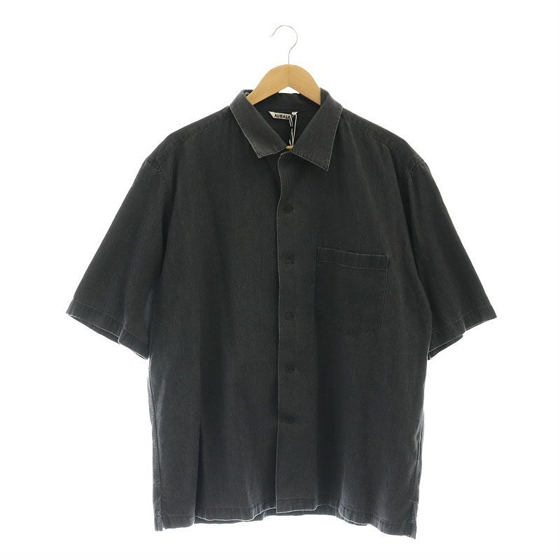 オーラリー AURALEE タグ付き 24SS SELVEDGE SUPER LIGHT DENIM HALF
