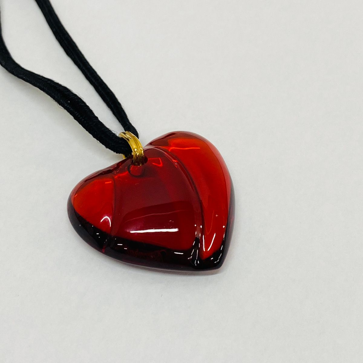 BACCARAT バカラ チョーカー ハート型 レッド赤 ロック クリスタル