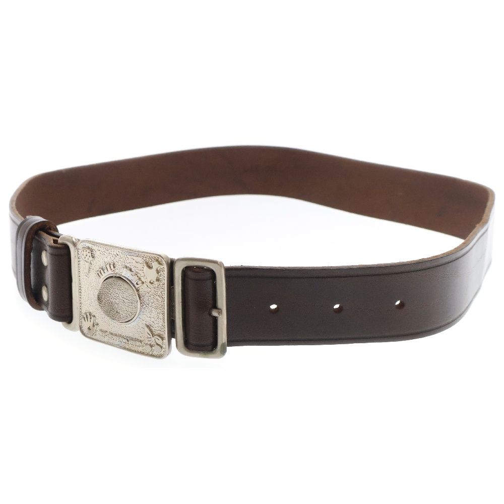 miumiu ミュウミュウ レザーベルト ブラウン