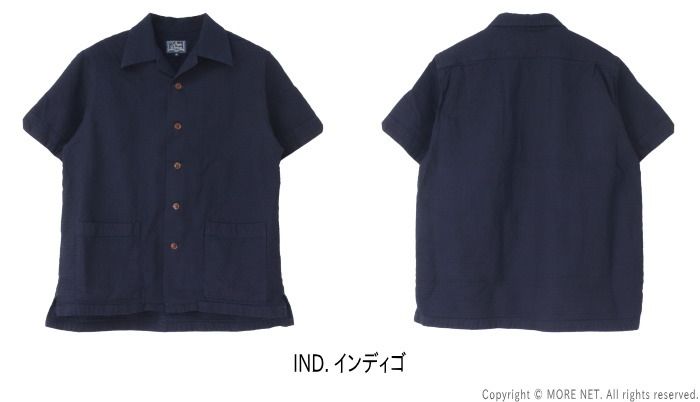 ステュディオ ダルチザン STUDIO D ARTISAN インディゴドビーシャツ 5724 メンズ 日本製 半袖 2025春夏