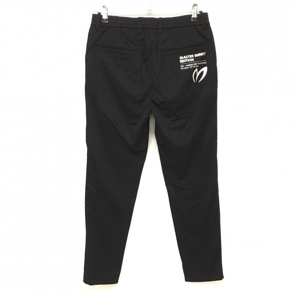 新品　マスターバニーエディション　パンツ　ジョガー　ブラック　サイズ4 マスターバニー ジョガーパンツ 黒 ナイロン 裾リブロゴ メンズ 4(M