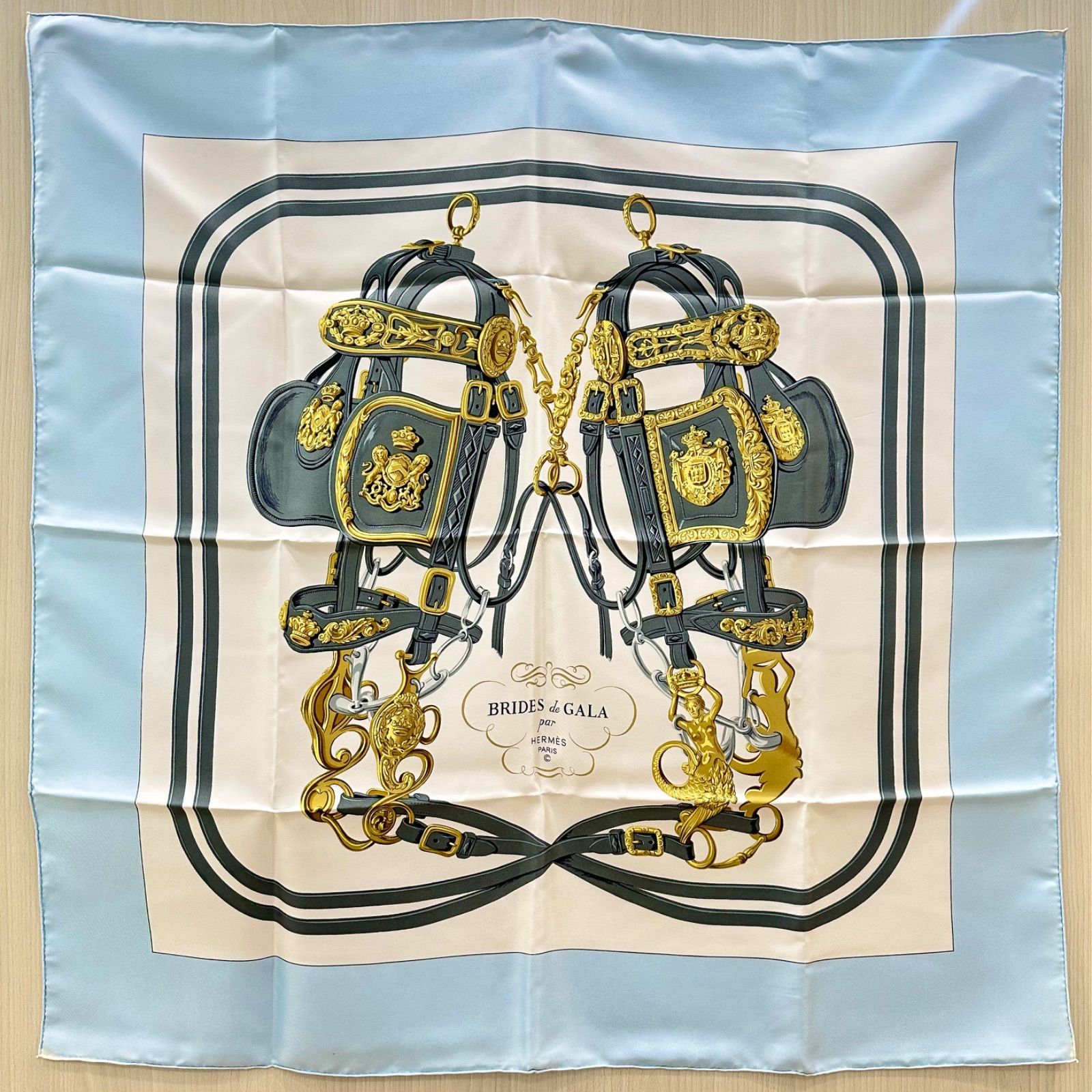 エルメス HERMES スカーフ カレ 90 BRIDES de GALA シルク