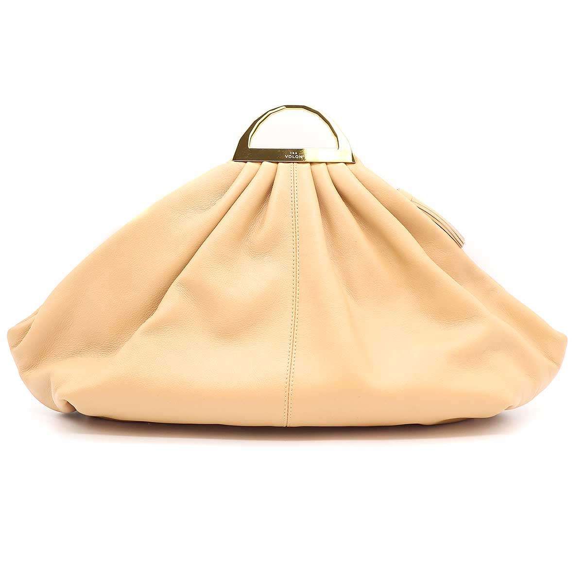 THE VOLON ザ ヴォロン CLUTCH BAG レザークラッチバッグ キャメル  