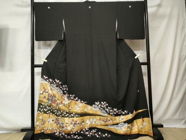 【黒留袖】　作家物　落款　名所風景文　暈し染め　正絹 ki6912nB-1_grande.jpg?v=1705970134