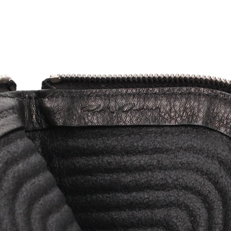 カーフレザージップウォレットショルダーポーチ