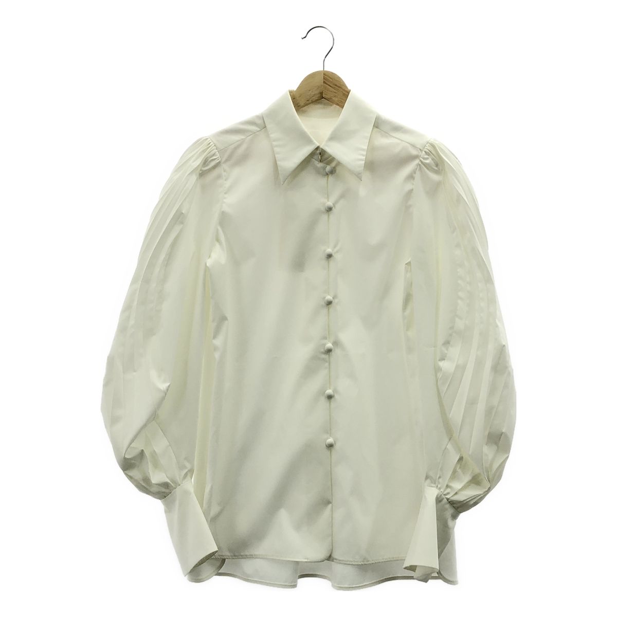 美品】 Mame Kurogouchi / マメクロゴウチ | Curved Pleated Shirt