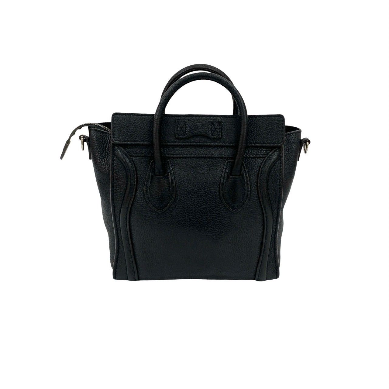 極 美品 CELINE セリーヌ ラゲージ ナノ ショッパー レザー 本革