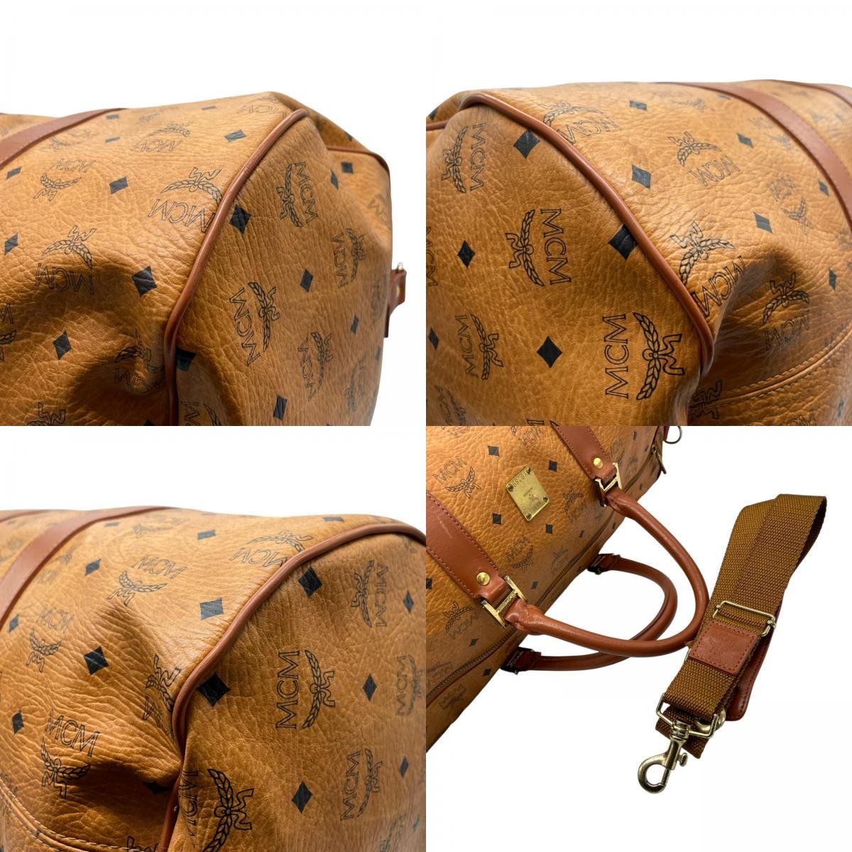 美品 MCM エムシーエム ヴィセトス ボストンバッグ 2WAY
