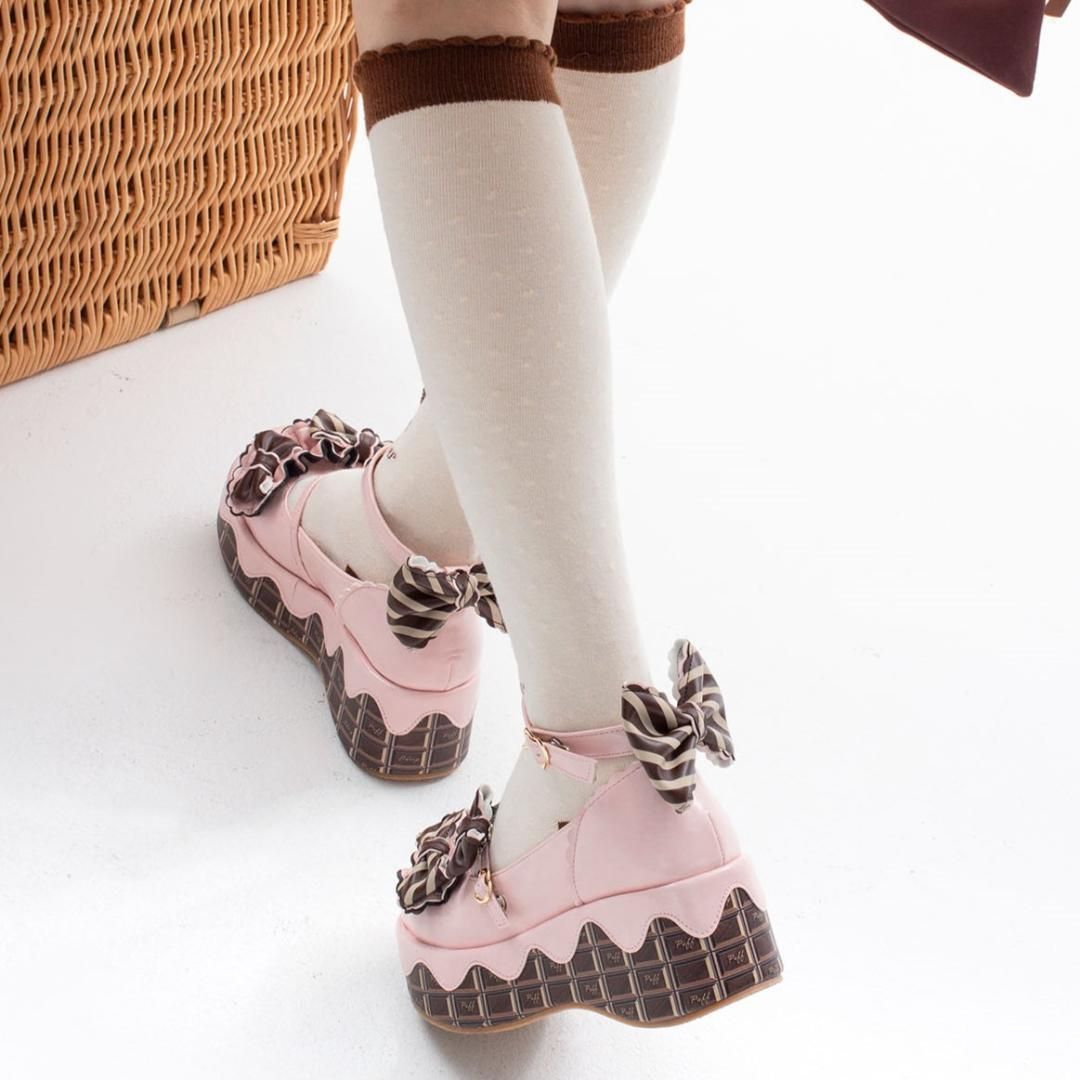 新品 レディース チョコレート ロリータシューズ 【637】 - メルカリ