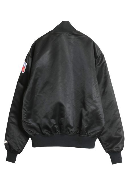 90s MLB オフィシャル スターター メッツ ナイロン サテン スタジャン メンズ M 古着 オールド 中綿 ジャケット キルティング ライナー付き STARTER 古着 90年代 スターター MLB ニューヨークメッツ