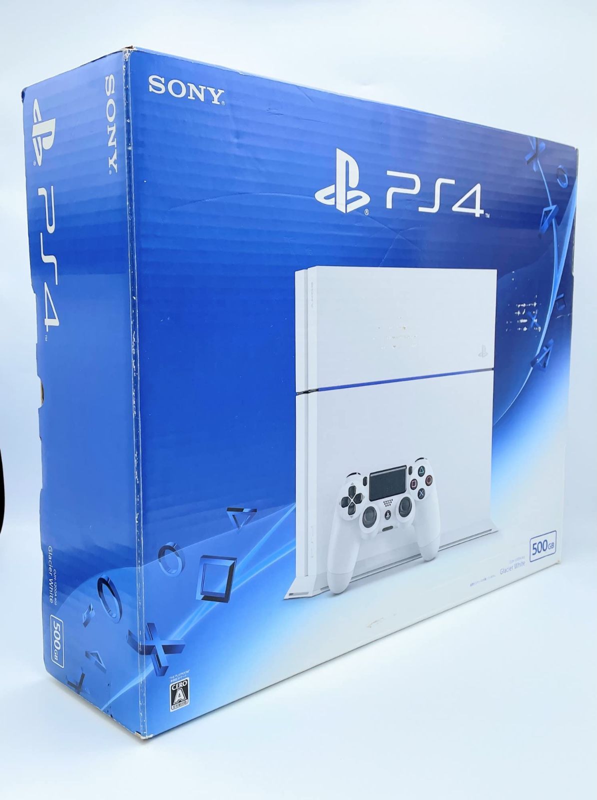 箱付 完品 PlayStation 4 グレイシャー・ホワイト 500GB