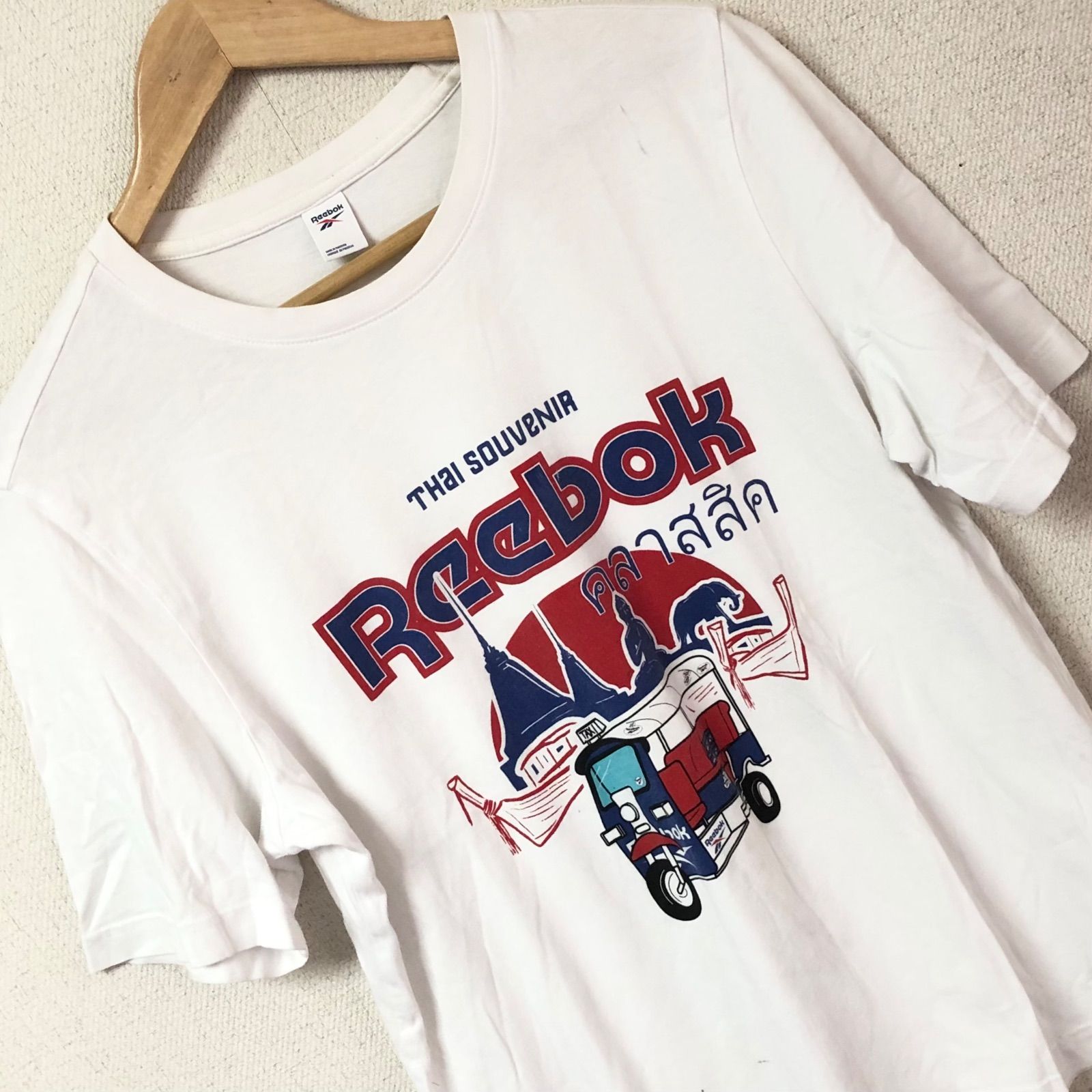 w^)b Reebok リーボック Tシャツ 半袖 ティー シャツ カットソー 白