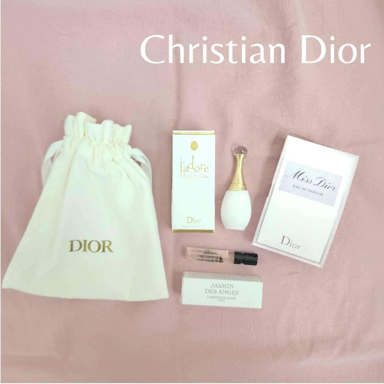DIOR ジャドールミニ香水セット　スターチャーム巾着BOX付　13 DIOR ジャドールミニ香水セット スターチャーム巾着BOX付 13