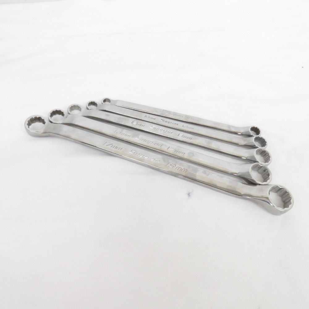 SnapOn メガネレンチ フランクドライブ 10° オフセットボックスレンチ 12角 5本セット XBM0810A.1012A.1214A.1417A.1719A ♥品