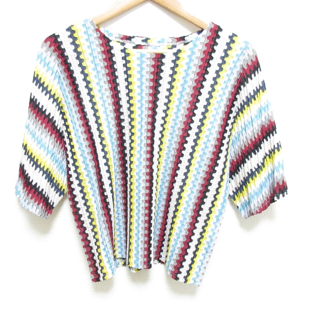 美品 PLEATS PLEASE プリーツプリーズ イッセイミヤケ 総柄 ショート  