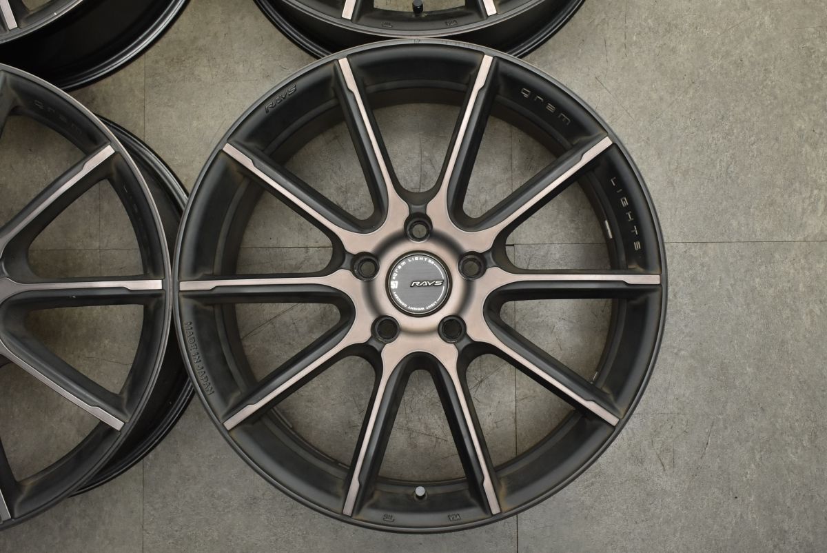 カスタム用に RAYS GRAM LIGHTS AZURE 57GMA 18in 7.5J 50 PCD114.3 4本セット ノア ヴォクシー ステップワゴン セレナ レヴォーグ FFCRYSTALESIA_COM