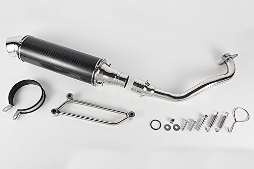 新品 シグナスX Center) SE12J SE44J Parts カスタムカーボンマフラー バイクパーツセンター(Bike 203202