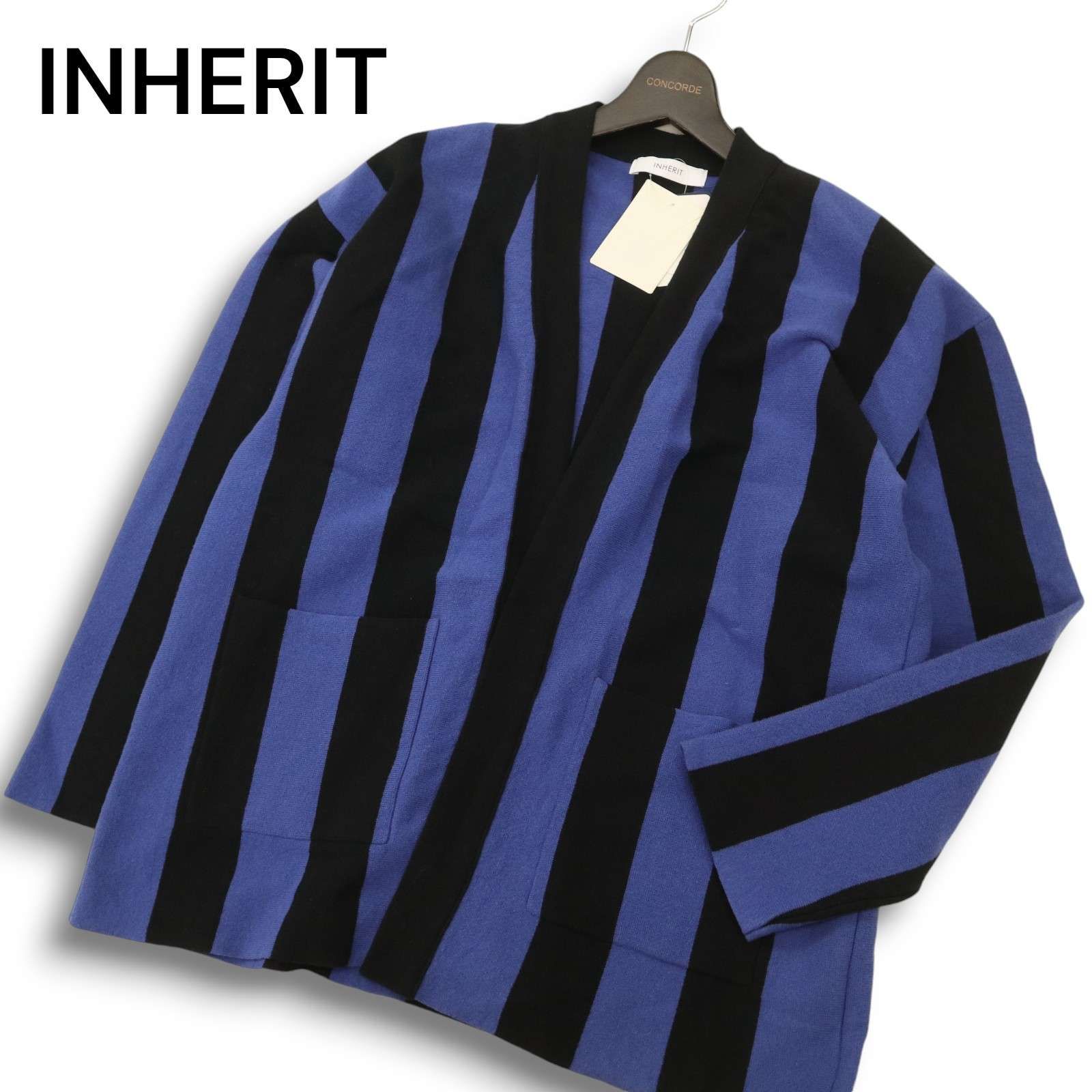 新品 未使用】 INHERIT インヘリット 通年 ストライプ☆ キナガシ 