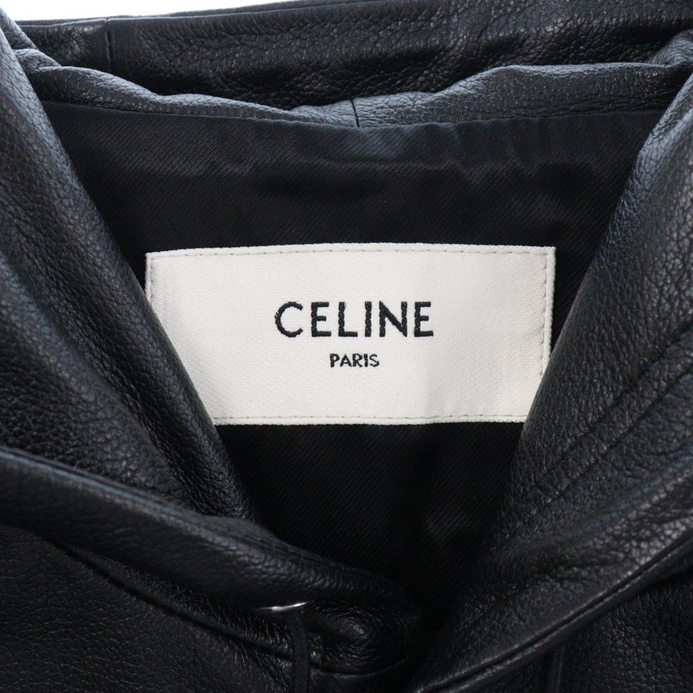 CELINE (セリーヌ) 24AW ラムスキン フーデッド レザー ボンバー