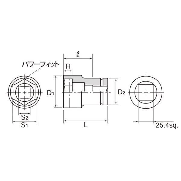 KTC ABP8-3820TP 25.4SQインパクト ホイールナットコンビソケ - メルカリ