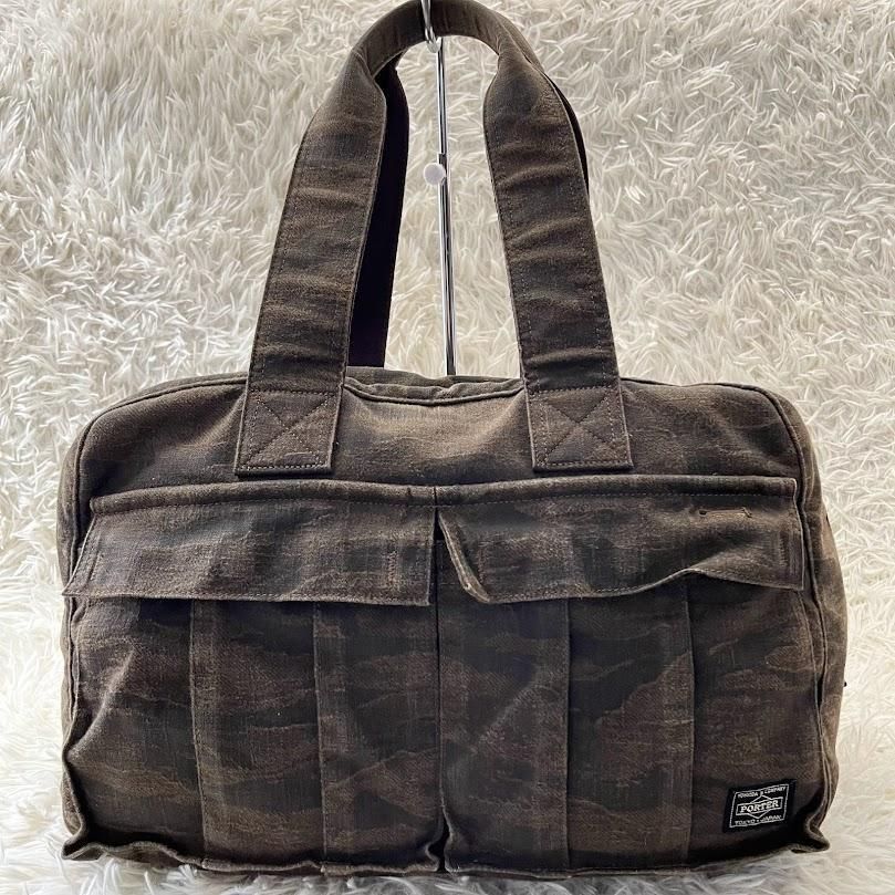 美品 ポーター PORTER 吉田カバン グリーンアイ ボストンバッグ